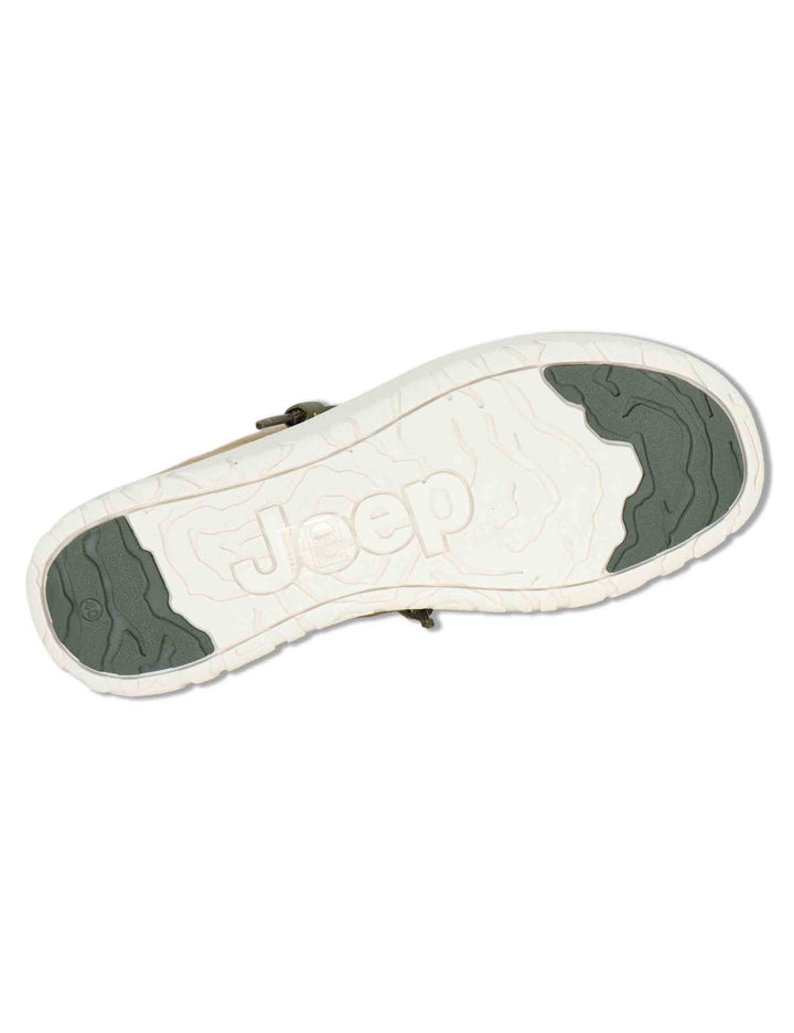 Sneakers uomo Samoa Walllabee Cvs in canvas whashed riciclato verde JM61110A 036 Jeep 