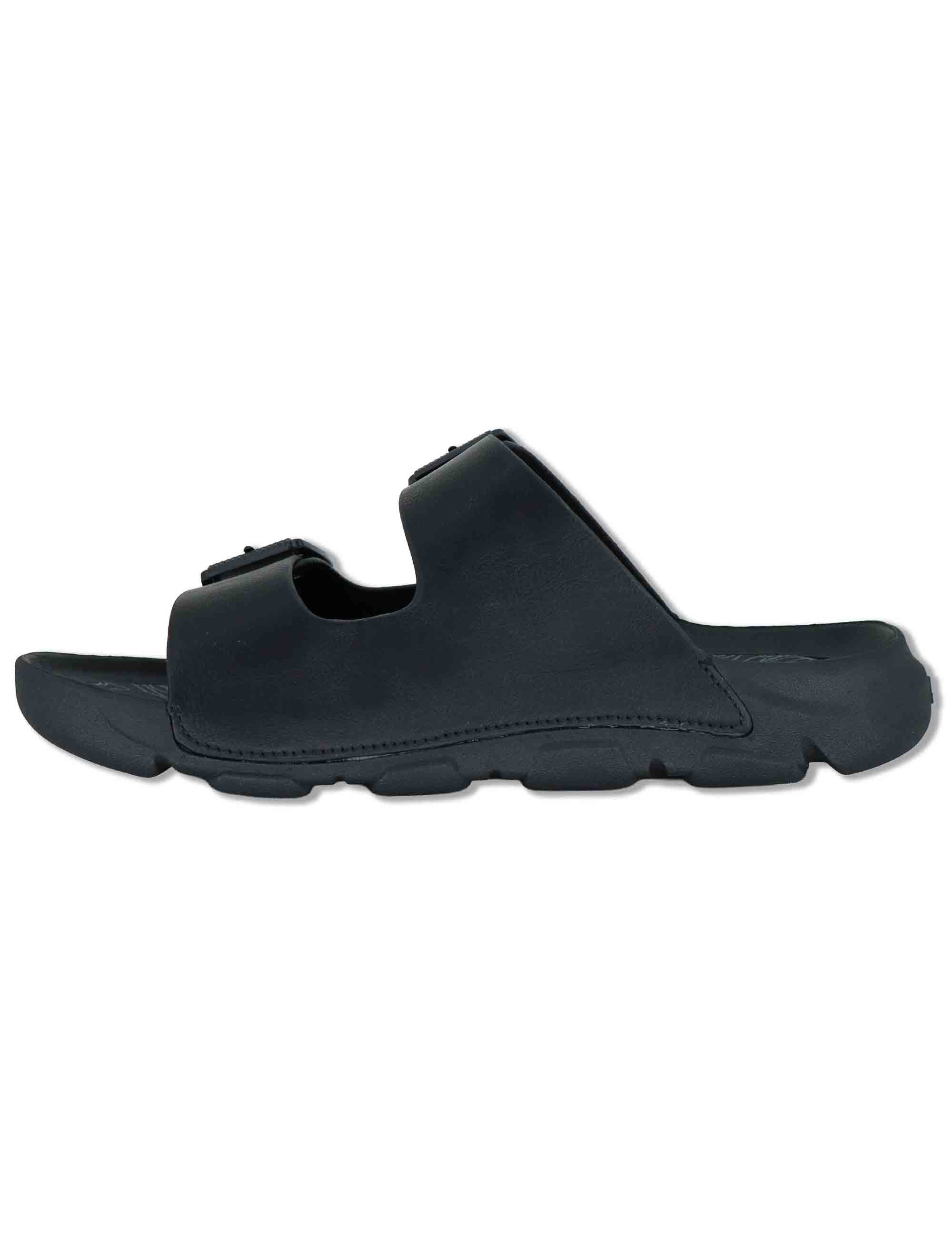 Sandali uomo Daytona in eco pelle nera con doppie fasce regolabili JM61120A 062 Jeep 