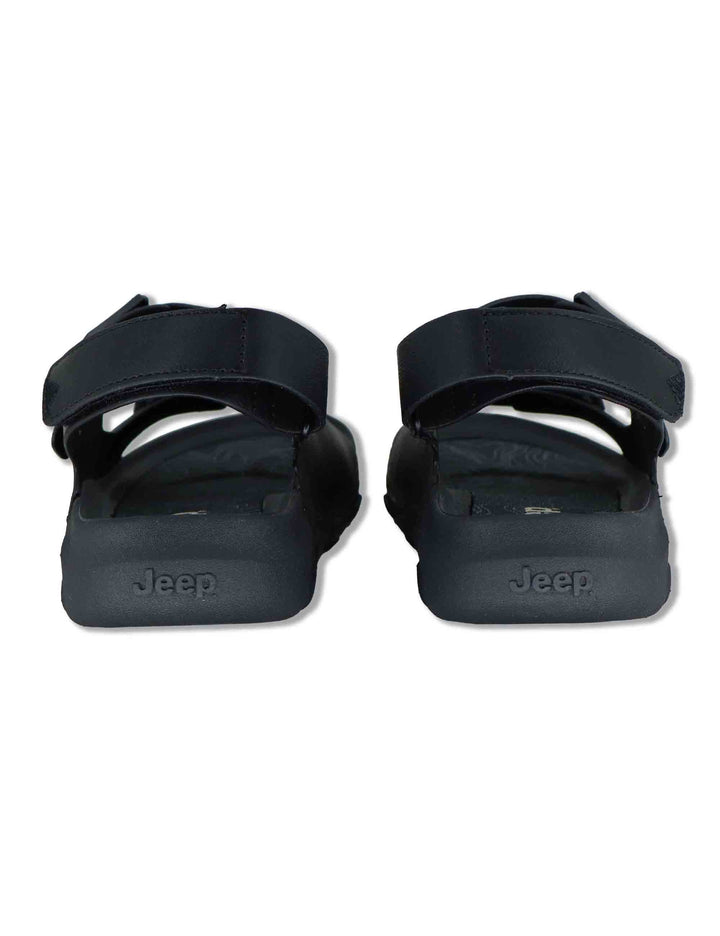 Sandali uomo Dayrona in eco pelle nera con fasce regolabili e cinturino posteriore JM61121A 062 Jeep 