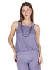 Square Neck Tank Top in yellow stretch jersey Woman JFATS0001-E2825-1267 6090