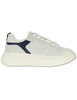 Sneakers in pelle e tessuto off white Uomo BIG 05 BLUE