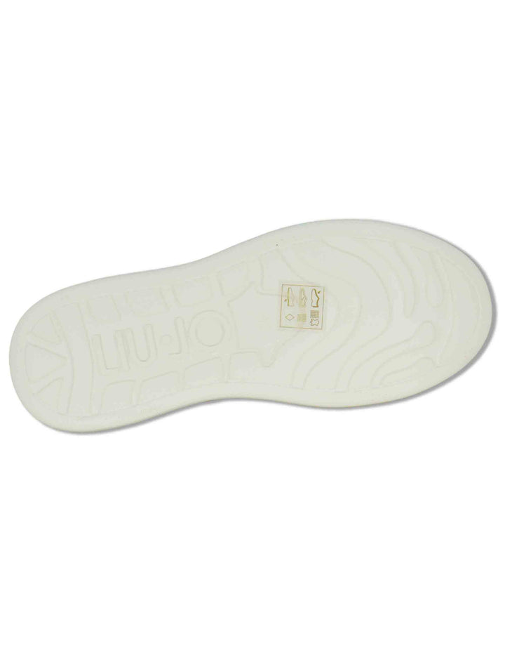 Sneakers uomo in tessuto off white con suola alta in gomma BIG 06 MILK Liu-Jo 