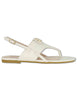 Slingback infradito in pelle off white tacco basso Donna SANDY 10 MILK
