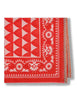 Women's red cotton Foulard Collection print scarf with pattern IR002410216 B3054