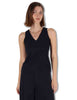 Top Soft Jersey nero con doppio scollo a V Donna JP556470210 20000