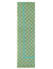 Cielo stole in lino e cotone verde a fantasia Donna 60260003 0036