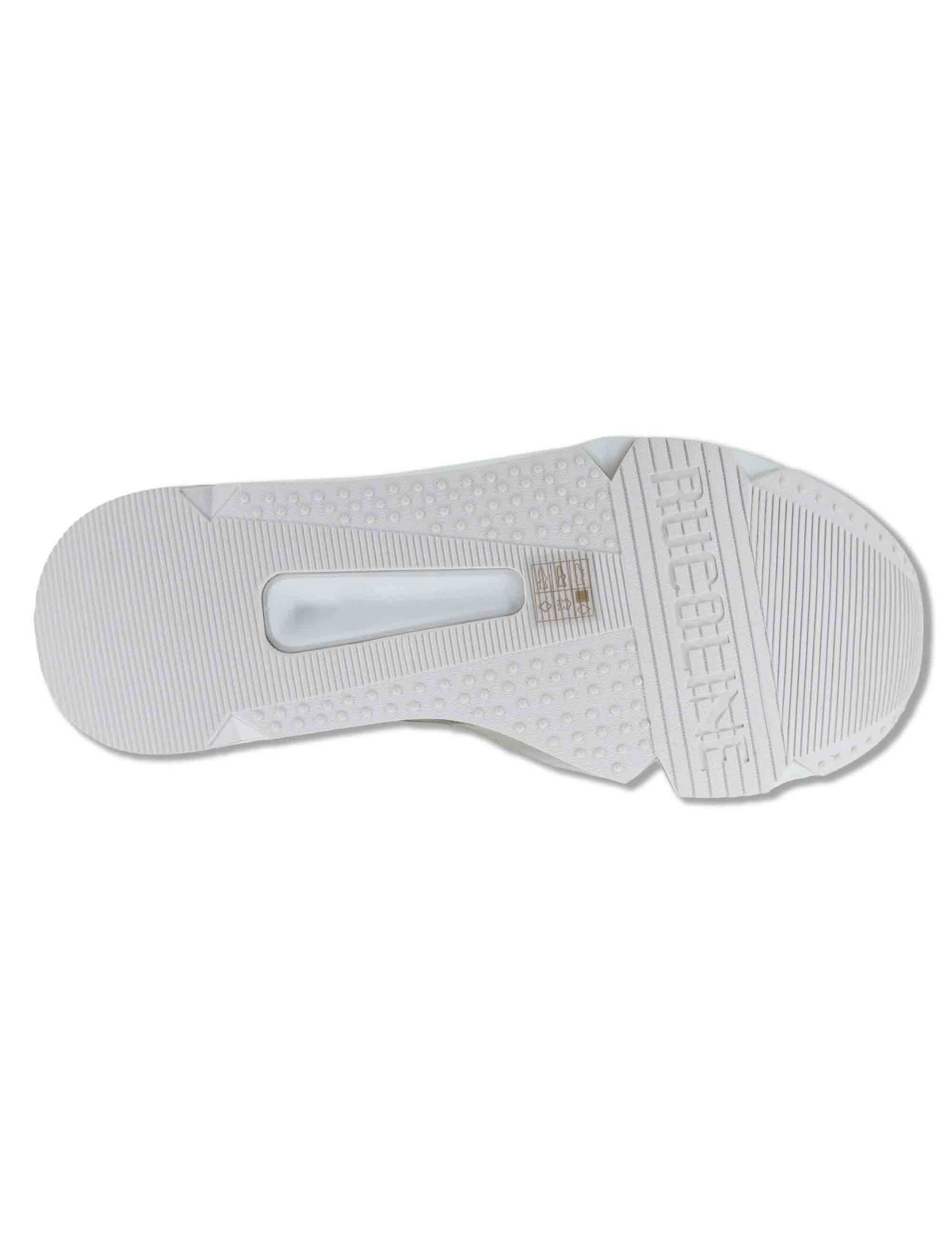 Sneakers donna in pelle e pizzo bianco con zeppa alta in gomma 4009-84585 2 Ruco Line 