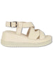 Women's beige leather slingback platform SP261354 020