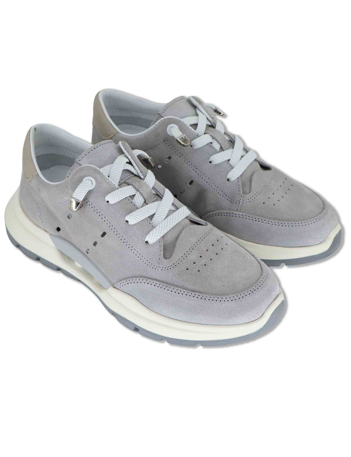 Sneakers donna in camoscio grigio con suola in gomma ammortizzata SP60041 018 Spatarella 