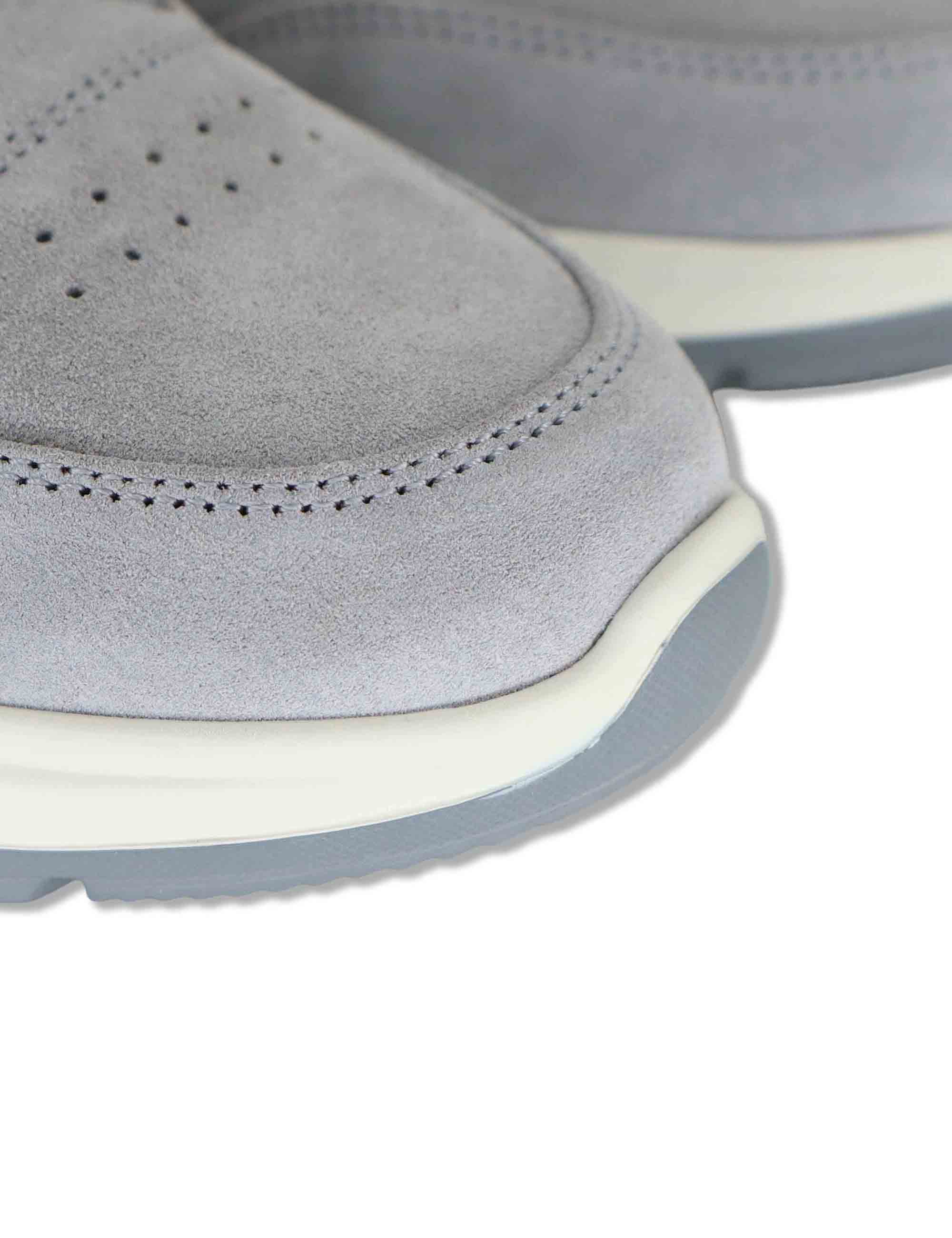 Sneakers donna in camoscio grigio con suola in gomma ammortizzata SP60041 018 Spatarella 