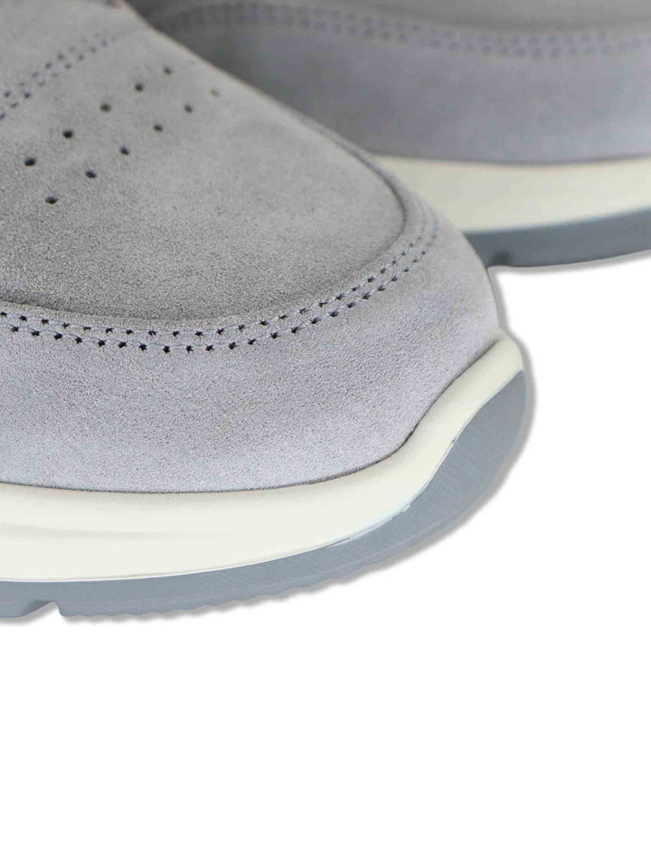 Sneakers donna in camoscio grigio con suola in gomma ammortizzata SP60041 018 Spatarella 