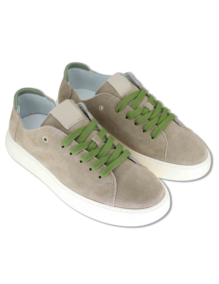 Sneakers uomo in camoscio beige con suola alta ultra leggera SPLU8020-U 100 Spatarella 
