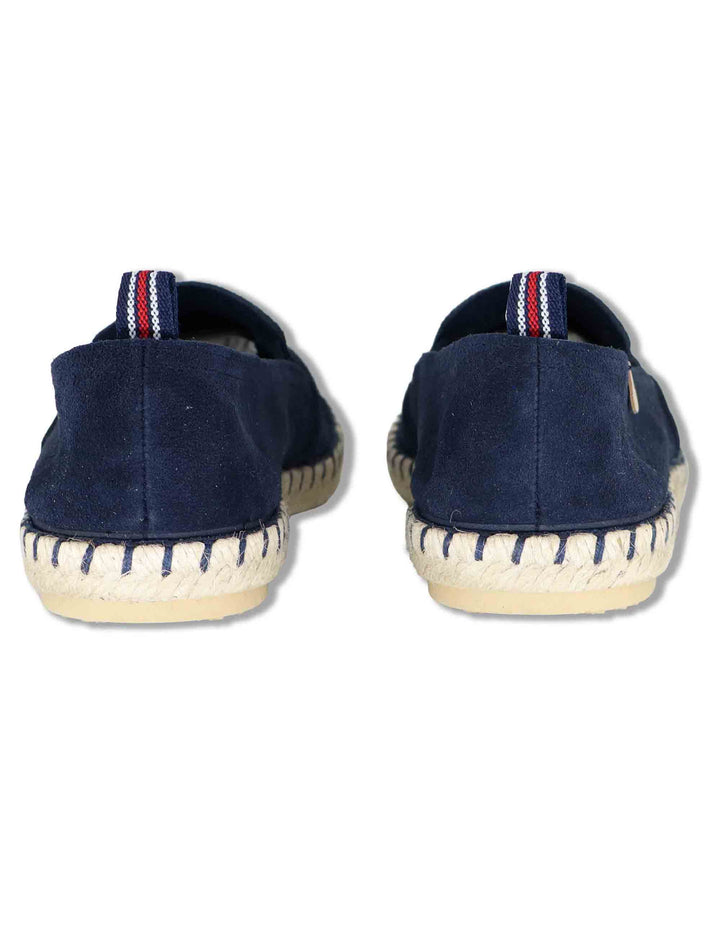 Mocassini espadrillas uomo slip on in camoscio blu TOM 002 Verbenas 