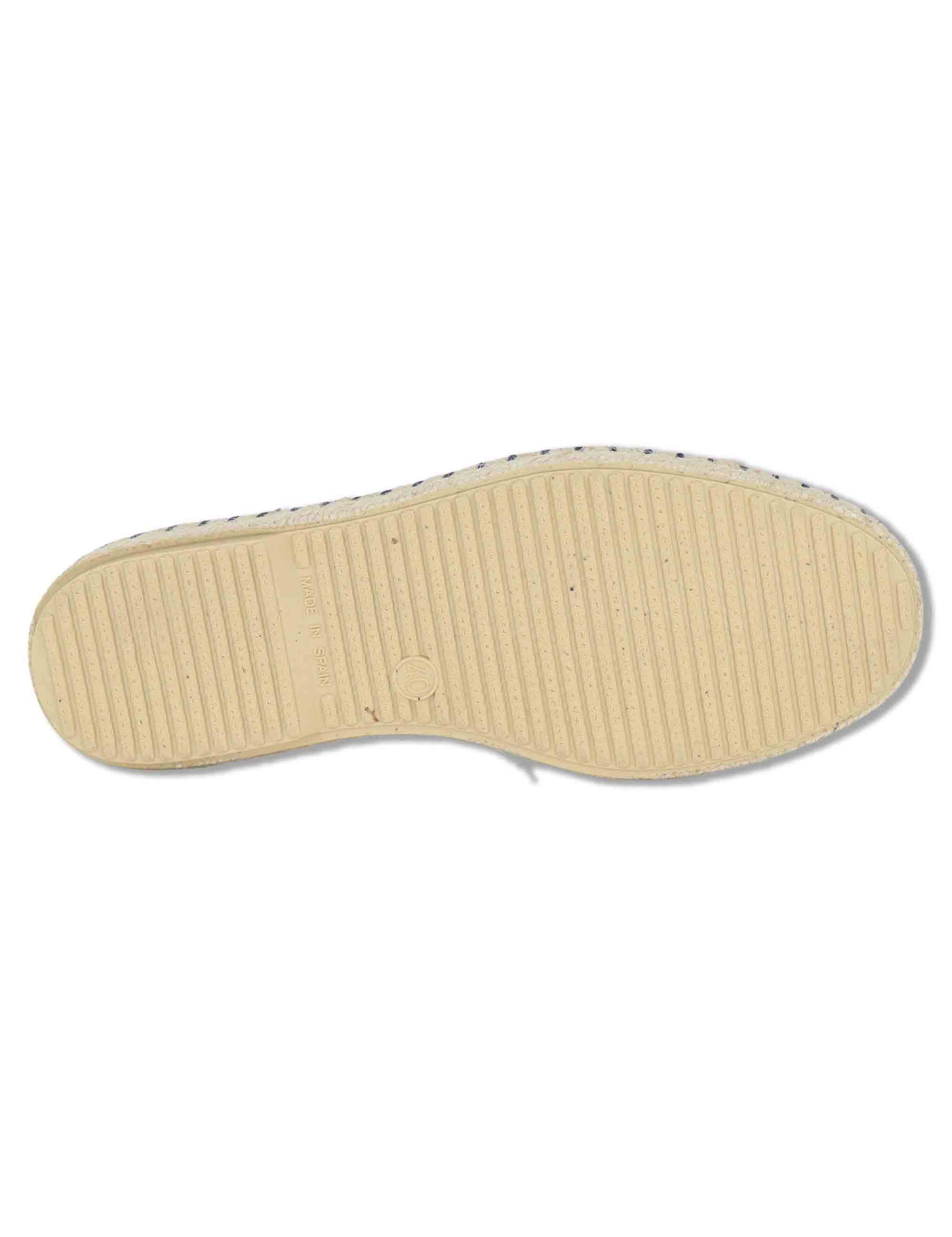 Mocassini espadrillas uomo slip on in camoscio blu TOM 002 Verbenas 