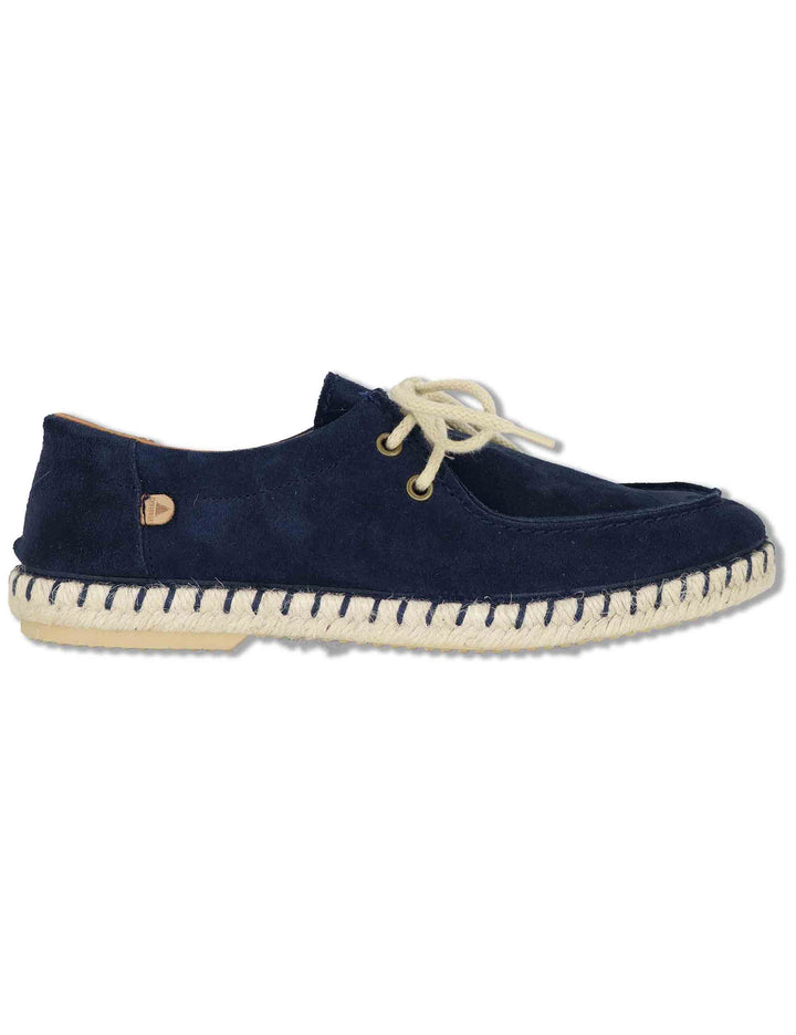 Stringate uomo Wallabee in camoscio blu fondo corda TRUMAN 002 Verbenas 