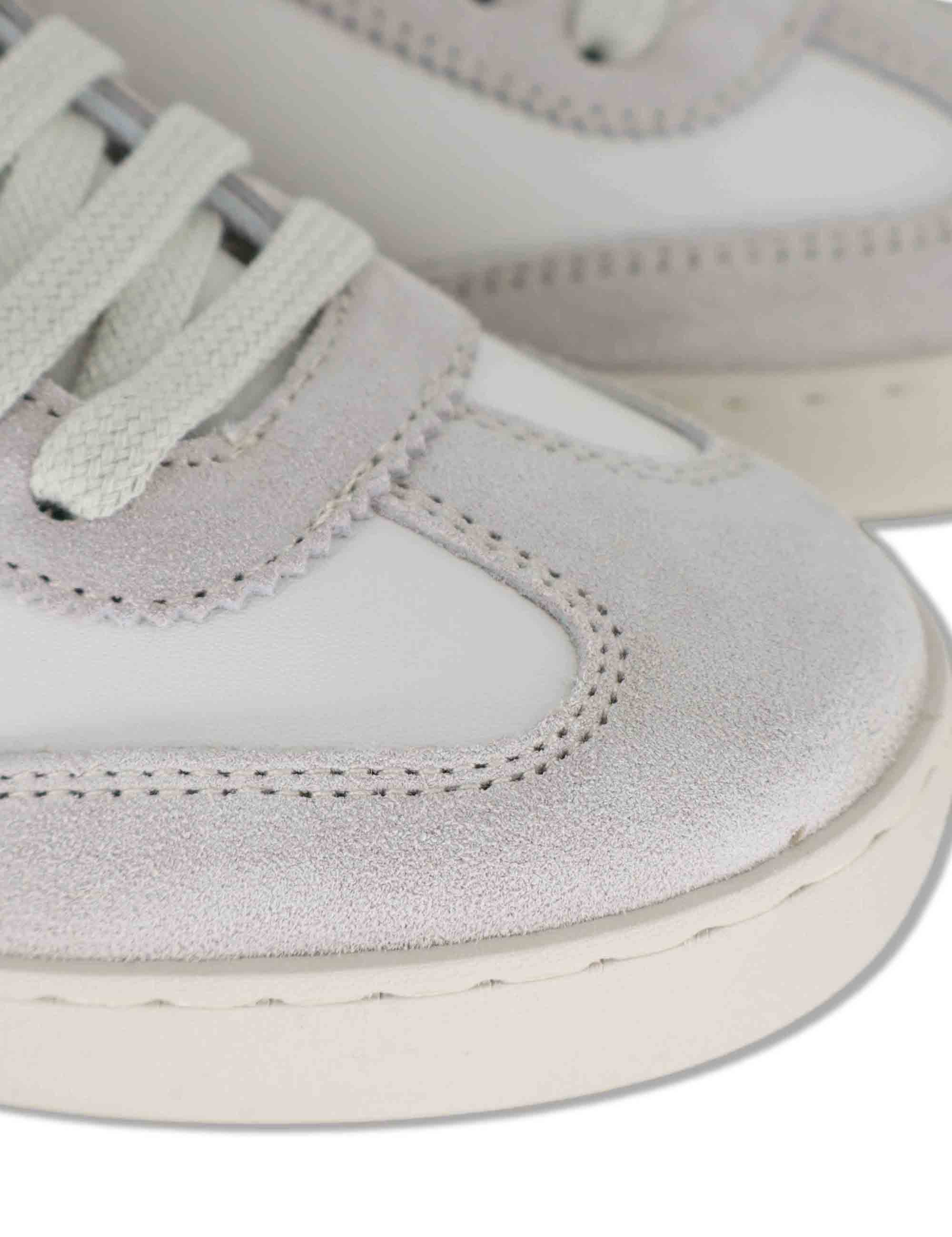 Sneakers donna Berlin in pelle bianca e fuxia 1126184 43_Fucsia Victoria 