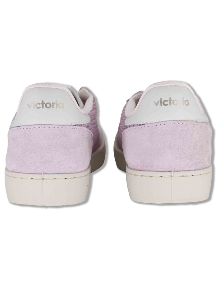 Sneakers donna Berlin in pelle e tessuto forato lilla 1126231 94_Malva Victoria 
