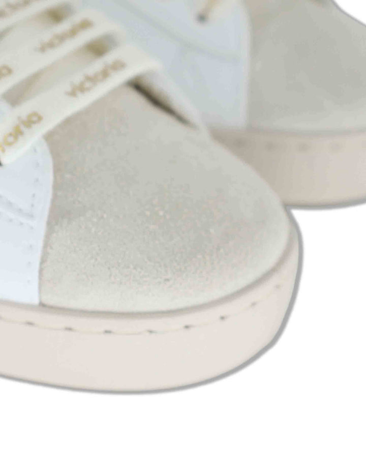 Sneakers donna Berlin in pelle bianca con logo in cavallino 1126238 594_Platino Victoria 