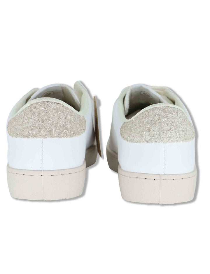 Sneakers donna Berlin in pelle bianca con logo in cavallino 1126238 594_Platino Victoria 