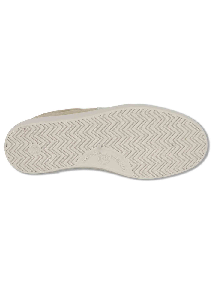 Sneakers donna Berlin in camoscio beige con logo in glitter 1126239 80_Beige Victoria 