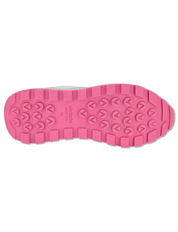 Sneakers donna Luna in nylon e pelle bianca con suola running 1156114 20_Blanco Victoria 