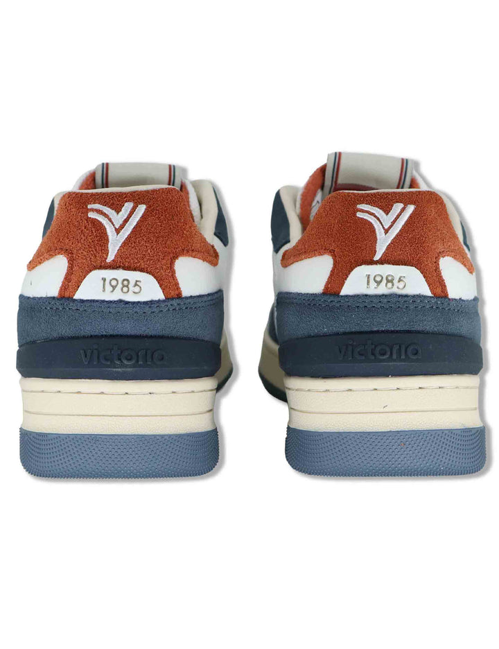 Sneakers uomo Urban in pelle blu con riporti in camoscio 8800128 30_Marino Victoria 