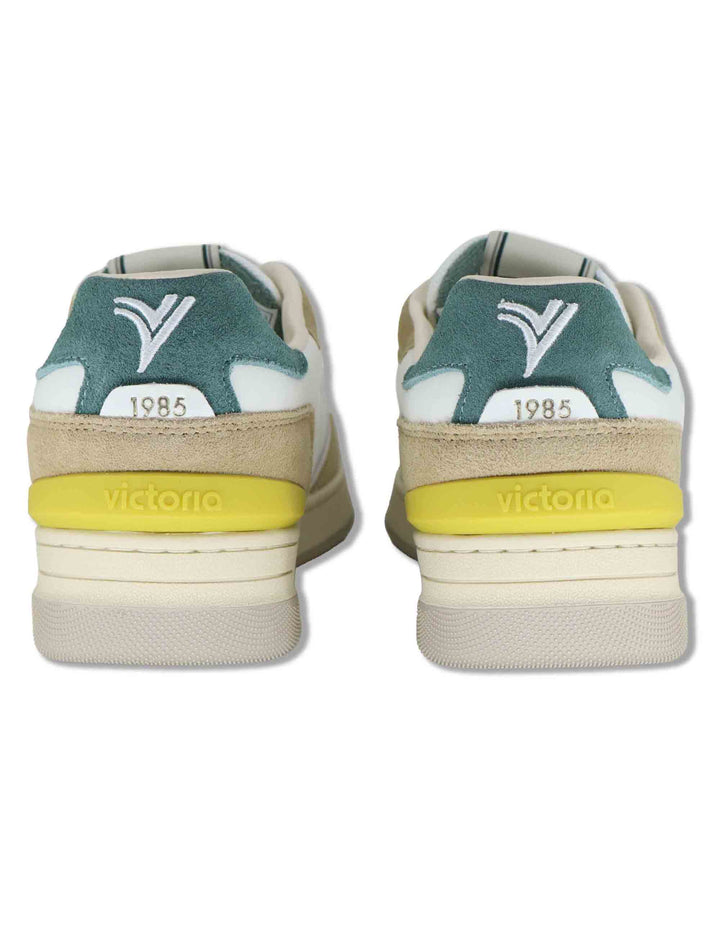 Sneakers uomo Urban in pelle beige con riporti in camoscio 8800128 80_Beige Victoria 