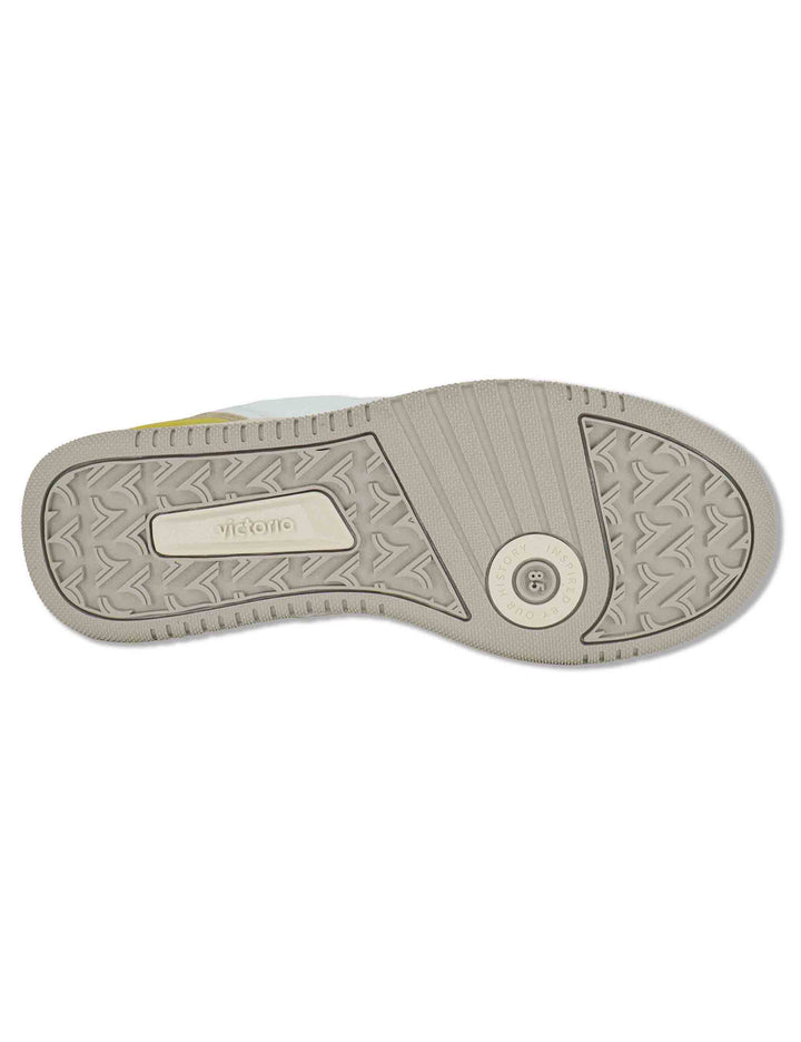 Sneakers uomo Urban in pelle beige con riporti in camoscio 8800128 80_Beige Victoria 