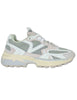 Women's Mythos Leather and Grey Fabric Sneakers 8809104 12_Gris