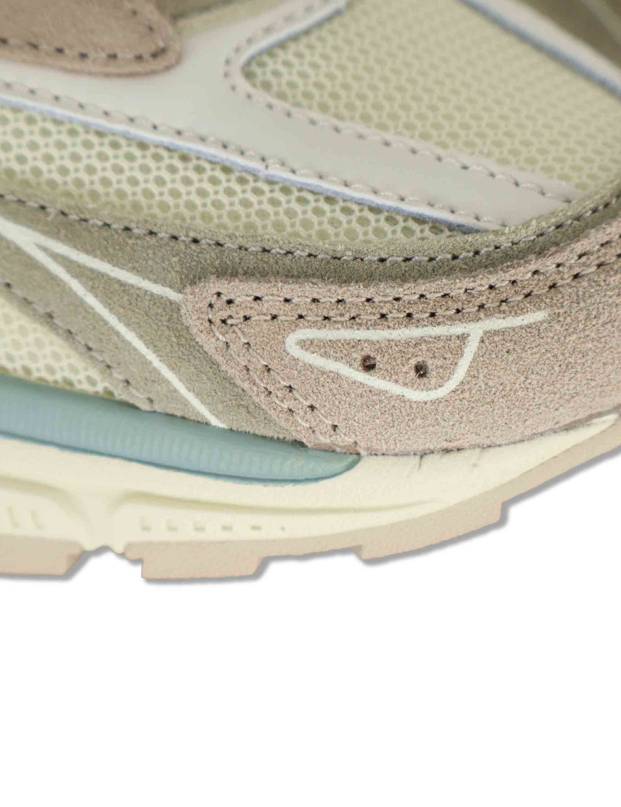 Sneakers donna Mythos in pelle e tessuto beige con suola alta e sportiva 8809104 80_Beige Victoria 