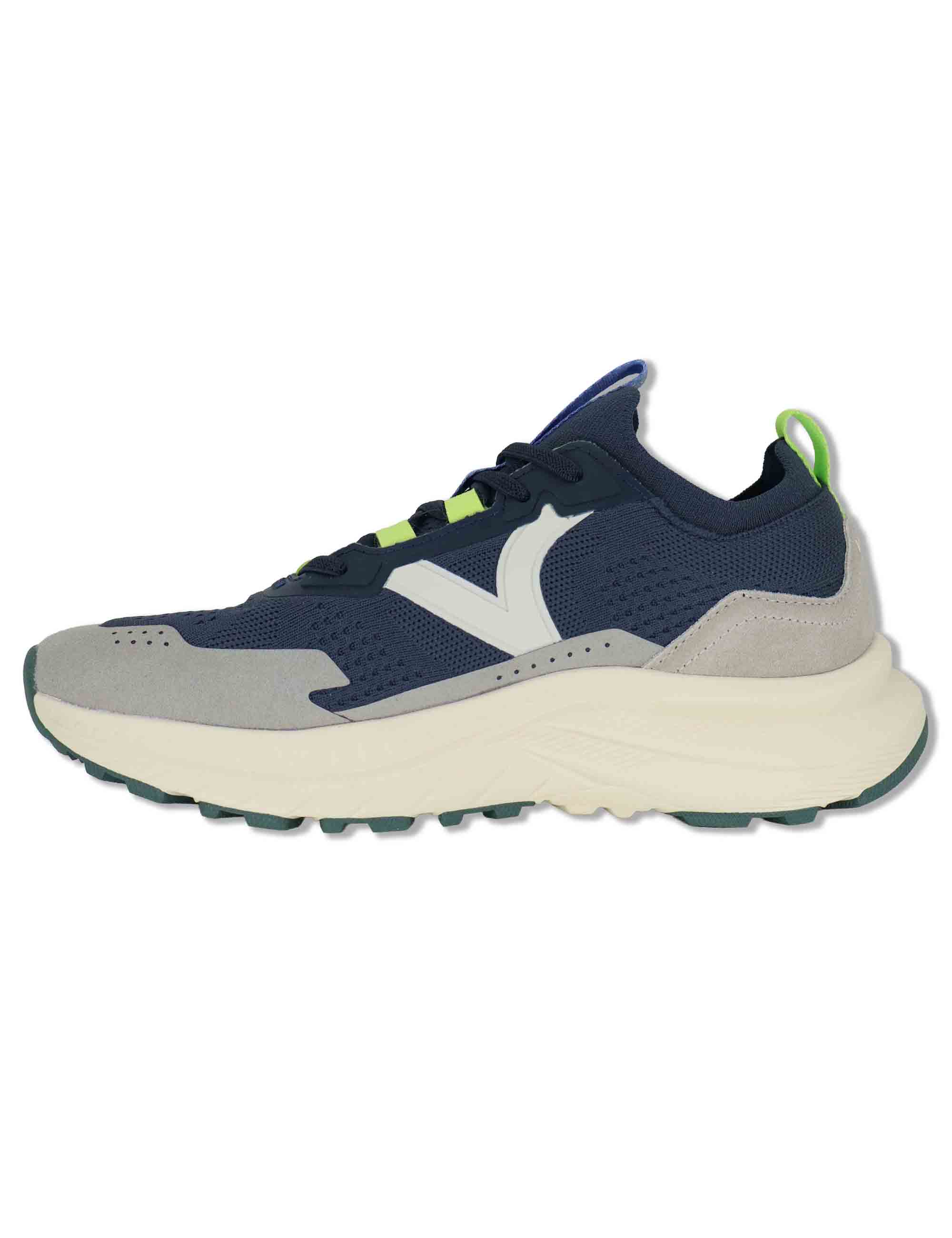 Sneakers uomo Loom in tessuto tecnico blu con suola alta 8815100 30_Marino Victoria 
