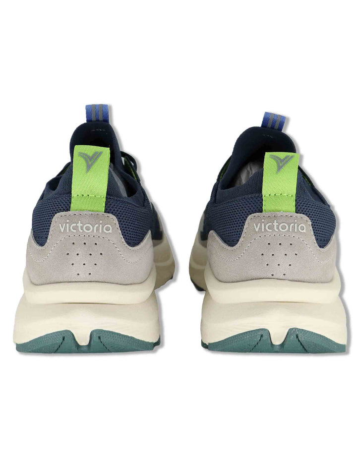 Sneakers uomo Loom in tessuto tecnico blu con suola alta 8815100 30_Marino Victoria 
