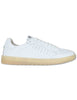 Men's White Soft Leather Sneakers MS600R37 500123