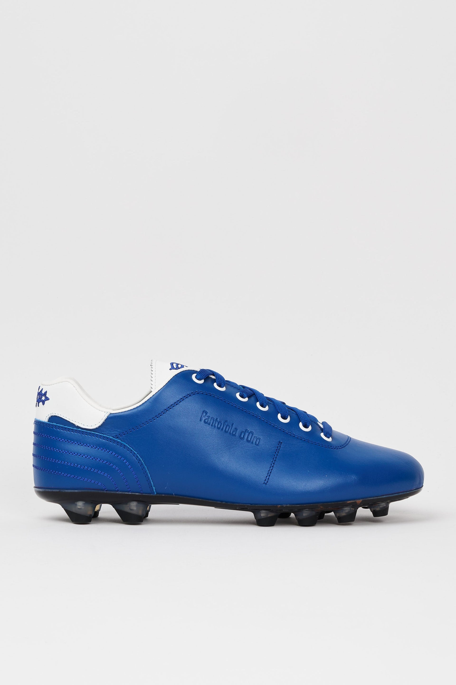 Scarpe da calcio in pelle Lazzarini in pelle blu limited edition Glasgow Rangers