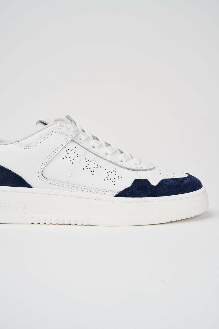 Sneakers uomo Penalty in pelle bianca e blu.