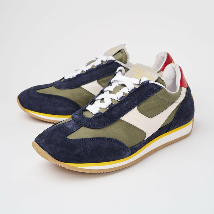 Sneakers uomo Trainer '74 in camoscio blu e tessuto 002.