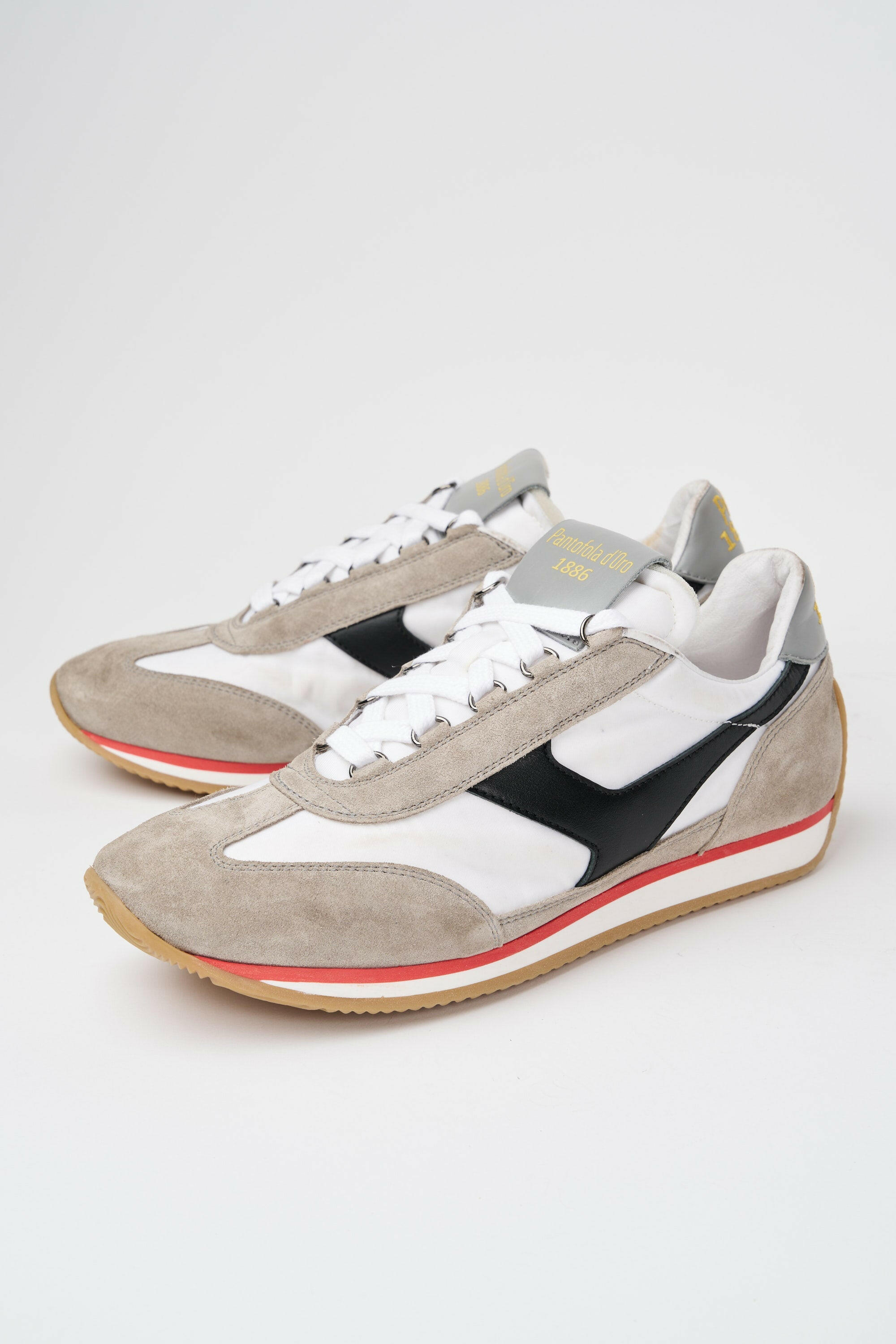 Sneakers uomo Trainer '74 in camoscio beige e tessuto 03.