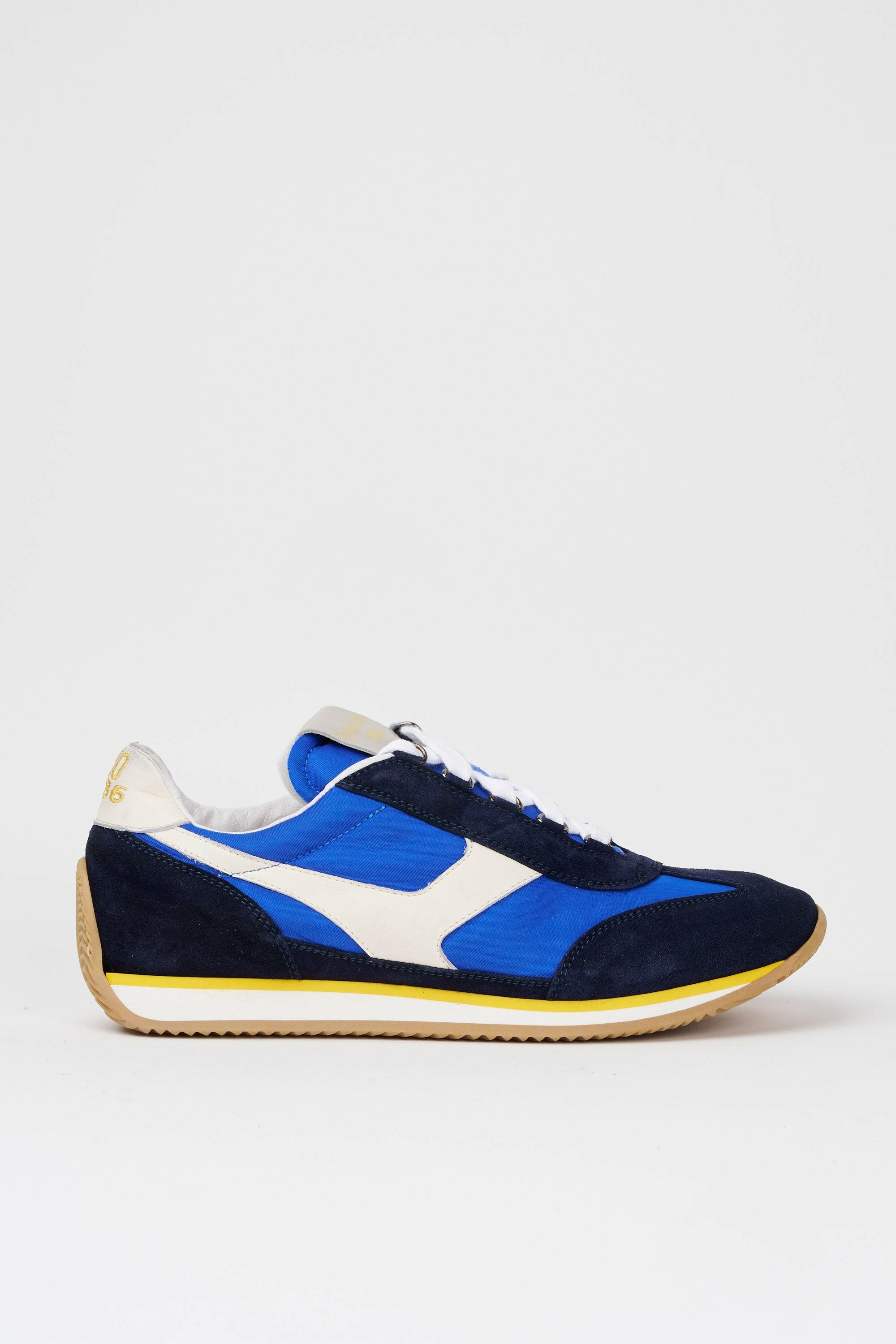 Spatarella Sneakers uomo Trainer '74 in camoscio blu e tessuto 003