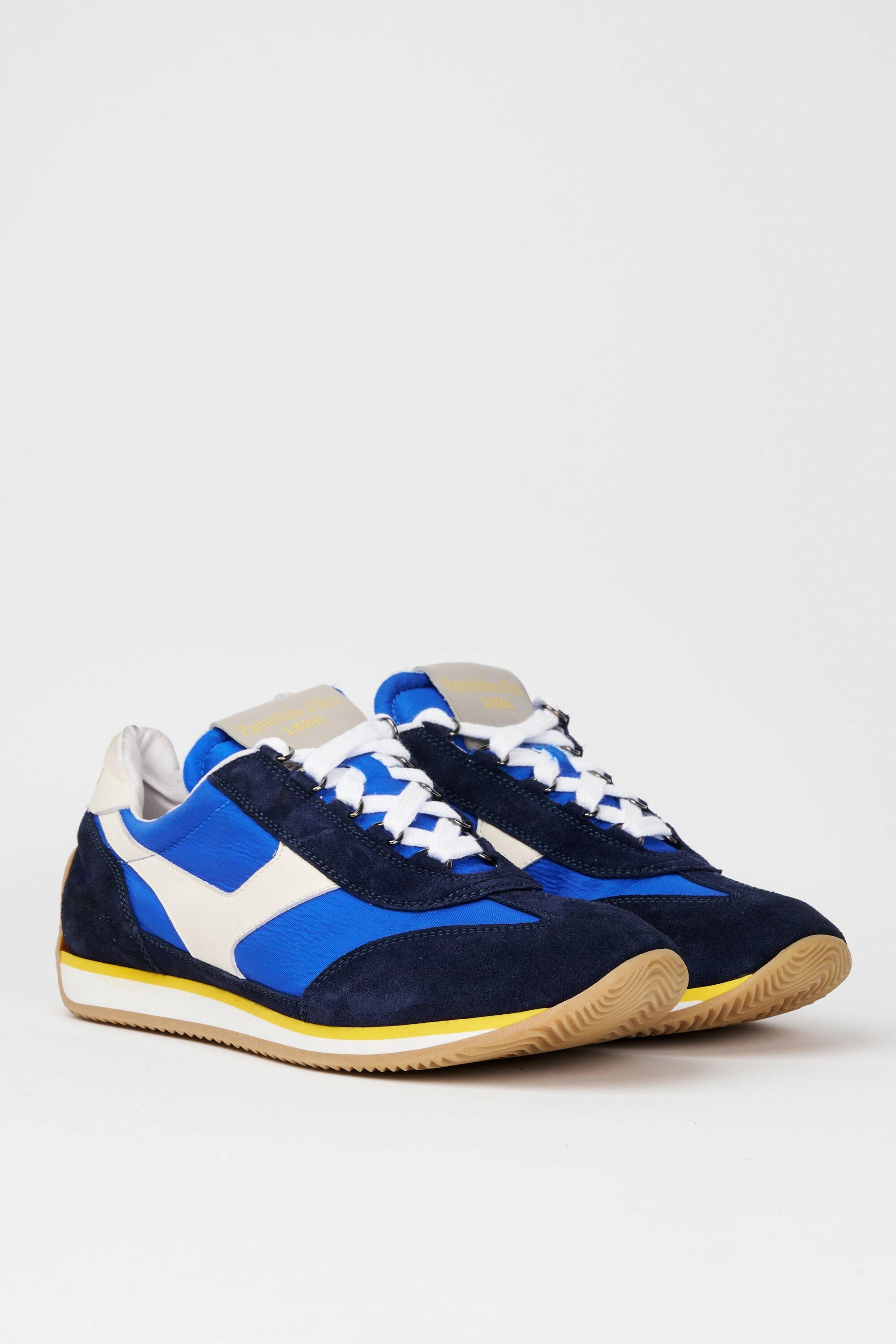 Sneakers uomo Trainer '74 in camoscio blu e tessuto 003.