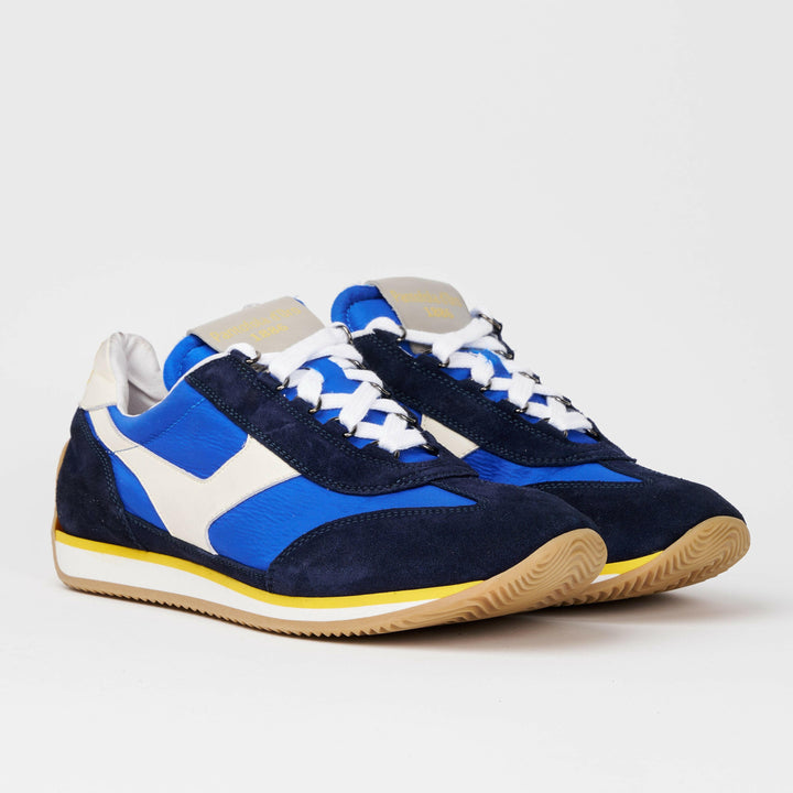 Sneakers uomo Trainer '74 in camoscio blu e tessuto 003.