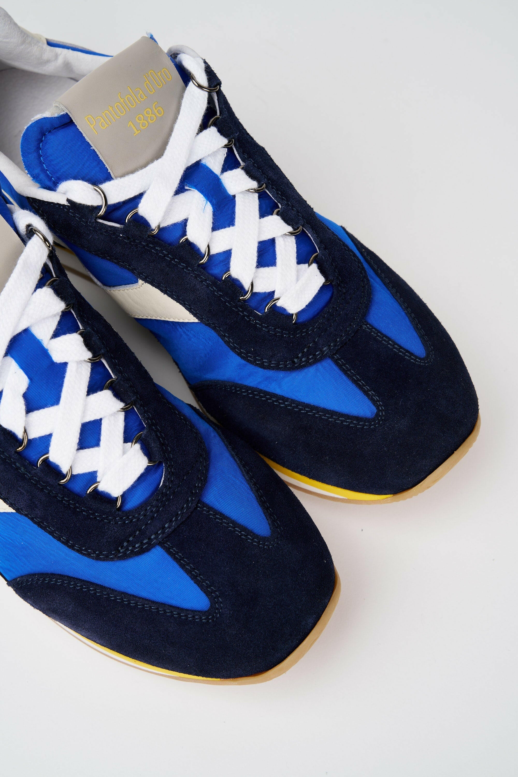 Sneakers uomo Trainer '74 in camoscio blu e tessuto 003.