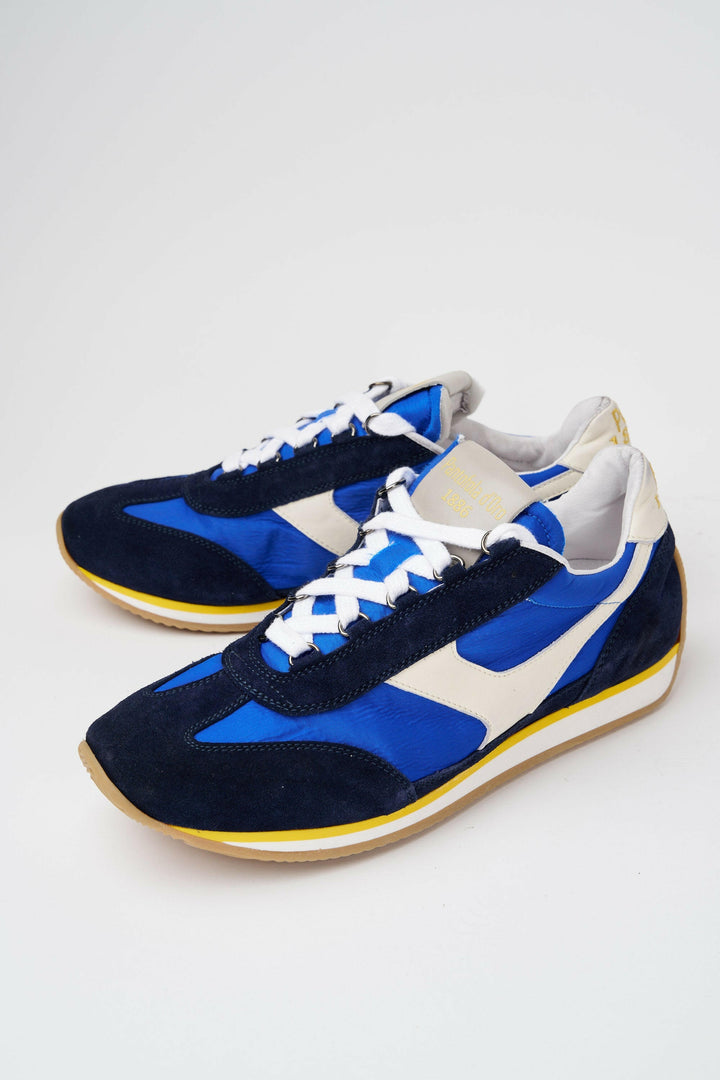 Sneakers uomo Trainer '74 in camoscio blu e tessuto 003.