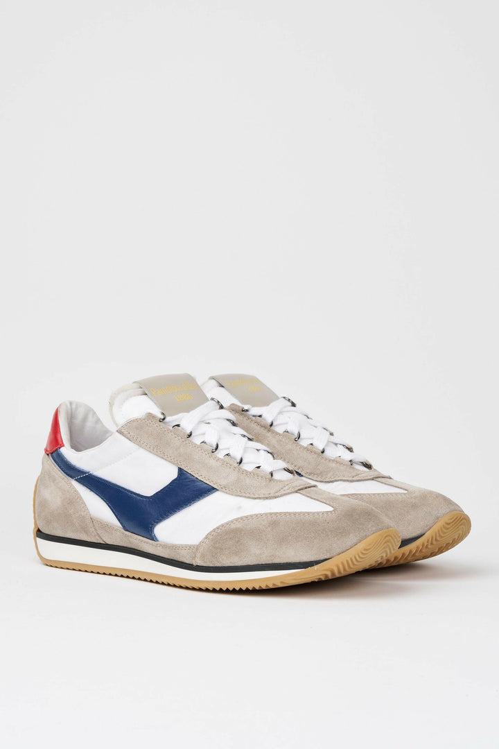 Sneakers uomo Trainer '74 in camoscio beige e tessuto 01.