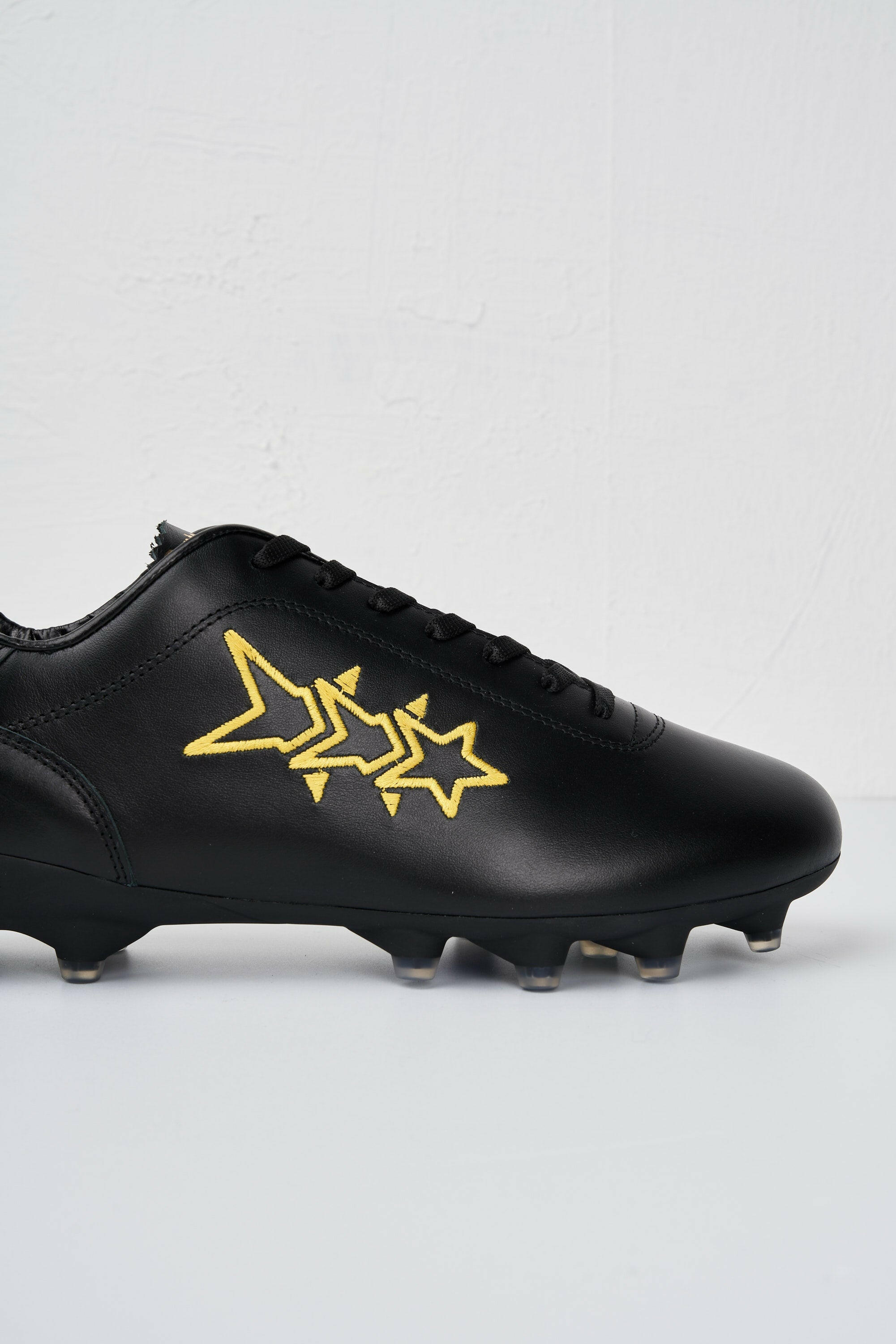 Scarpe da calcio Galassia in pelle nera.