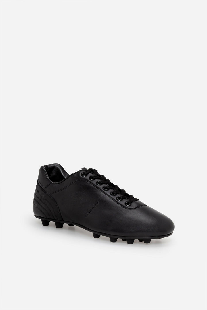 Scarpe da calcio in Lazzarini pelle nera.