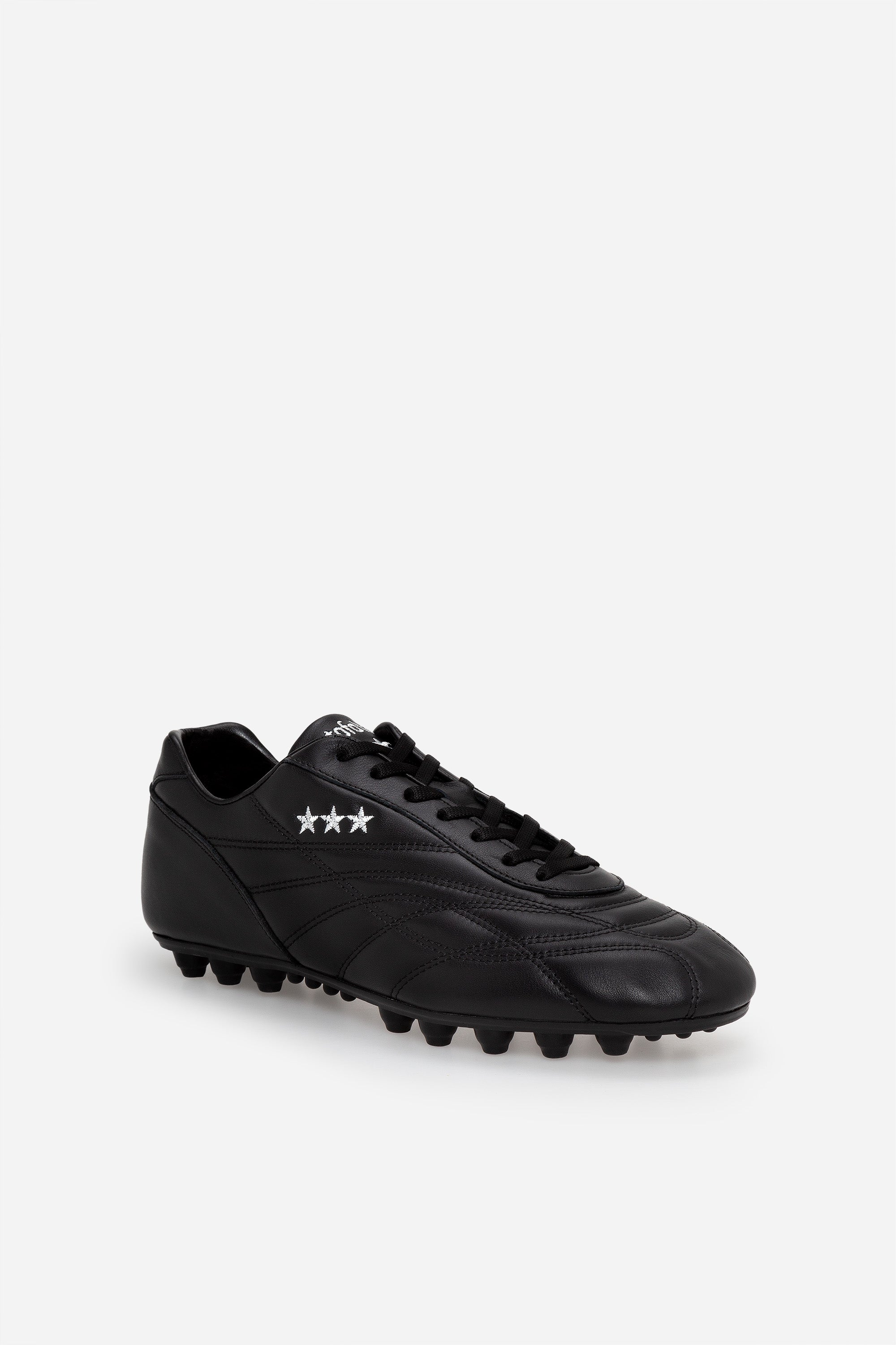 Scarpe da calcio New Star in pelle nera.