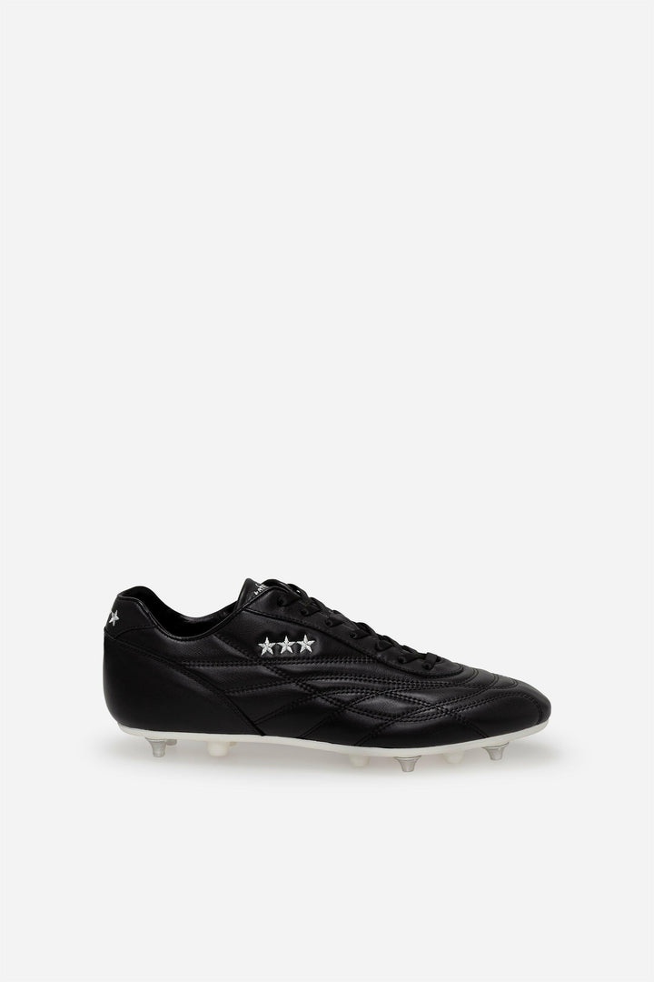 Scarpe da calcio New Star in pelle nera.