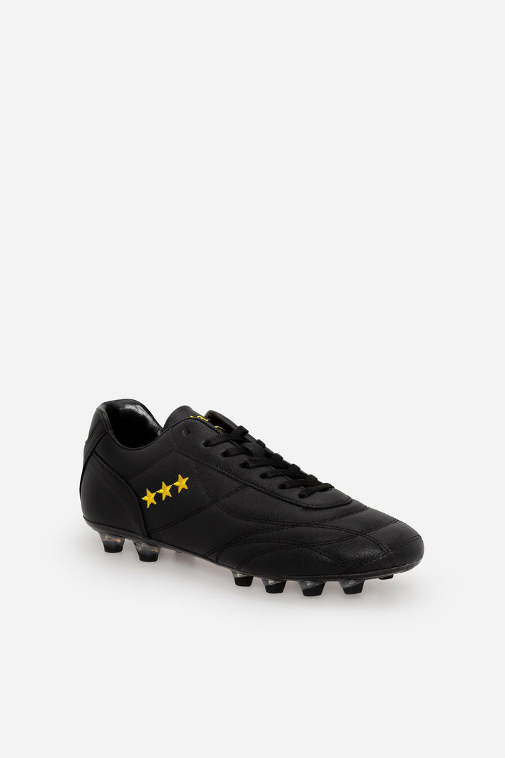 Scarpe da calcio Epoca in pelle nera.