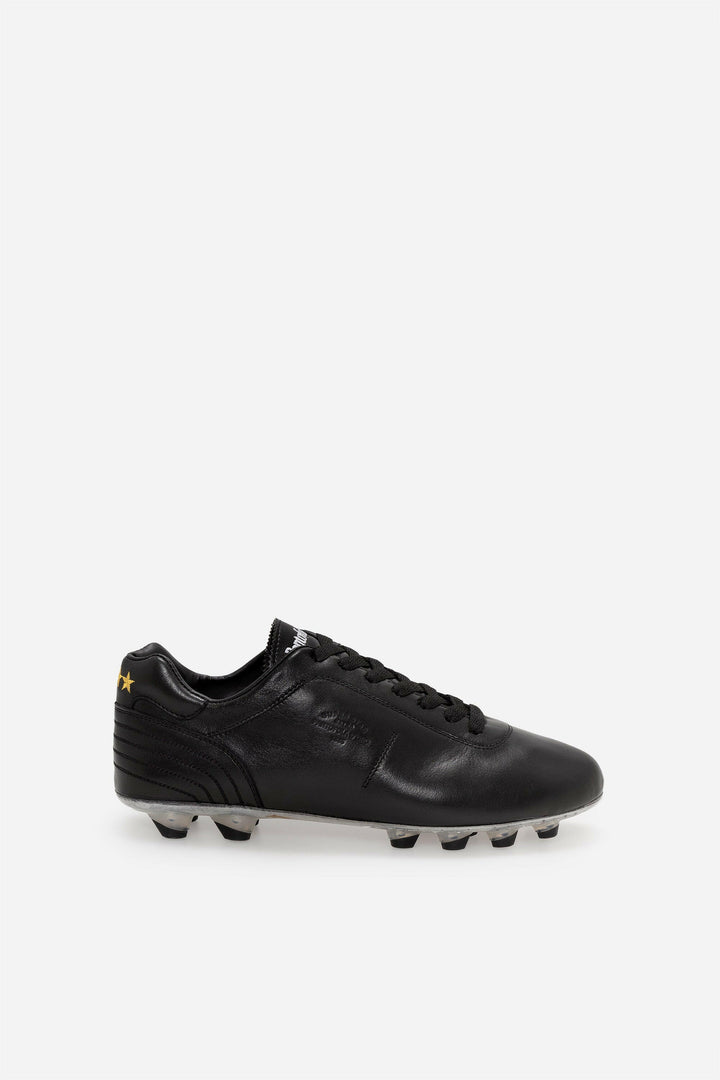 Scarpe da calcio Lazzarini 2.0 in pelle nera.