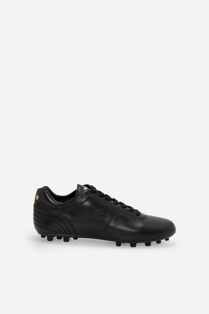 Scarpe da calcio Lazzarini 2.0 in pelle nera.